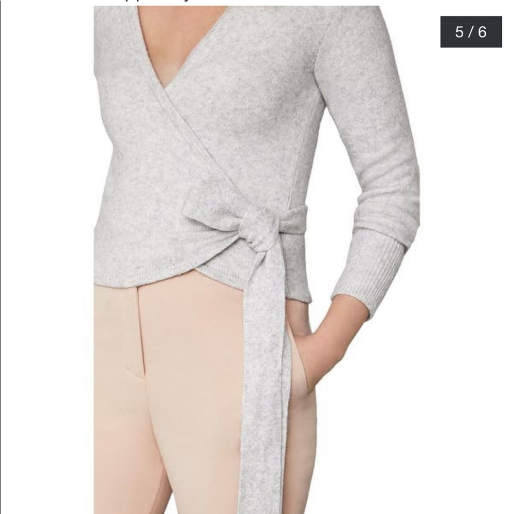 BCBGMAXAZRIA Long sleeve wrap sweater - Picture 2 of 3